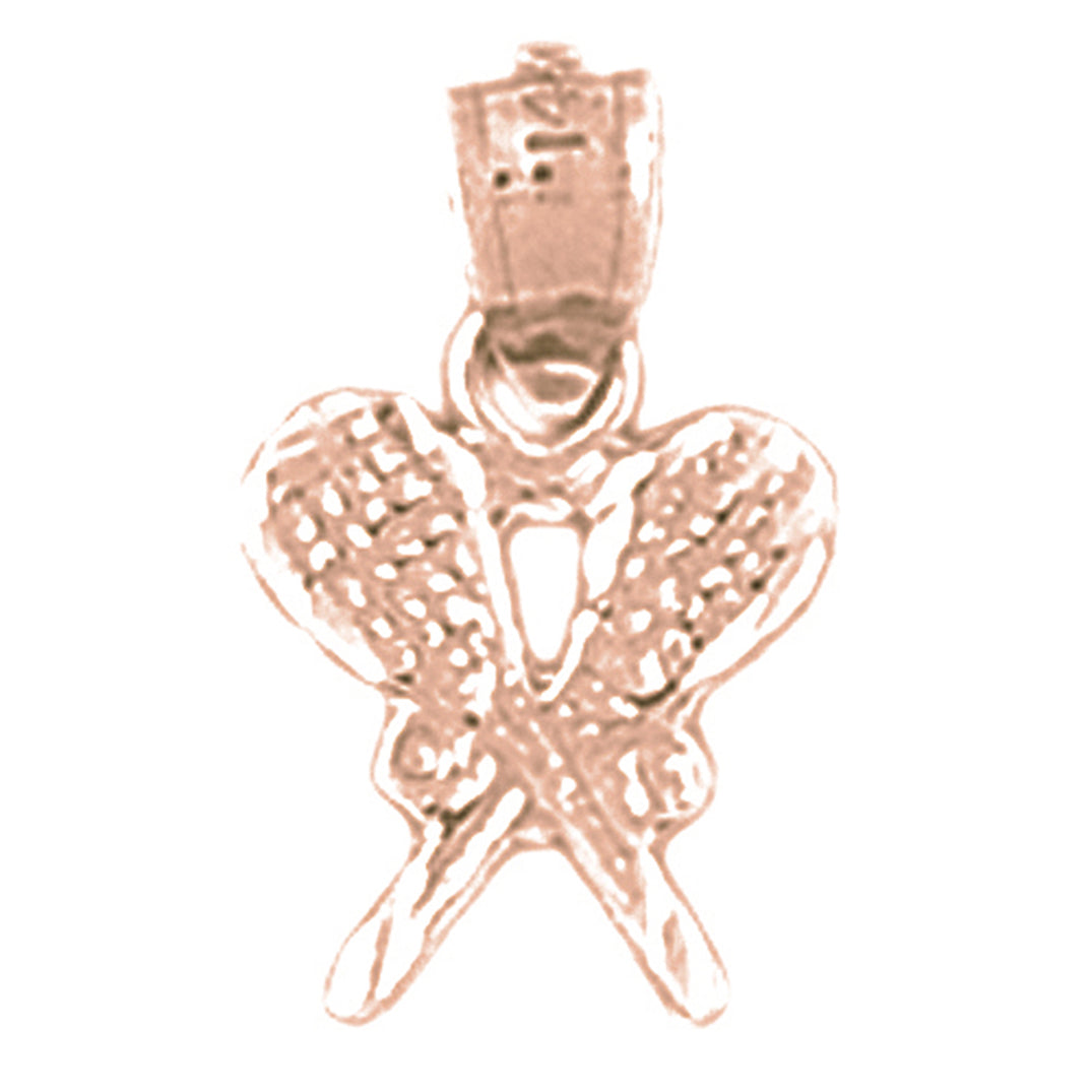 14K or 18K Gold Tennis Ball Pendant