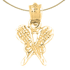 14K or 18K Gold Tennis Ball Pendant