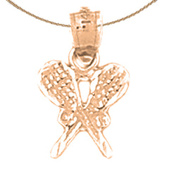 14K or 18K Gold Tennis Ball Pendant