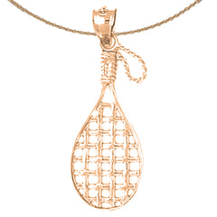 14K oder 18K Gold Schläger Anhänger