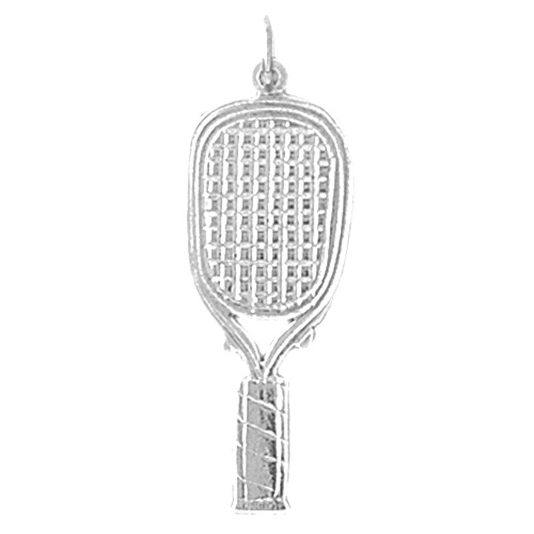 14K or 18K Gold Tennis Visor Pendant