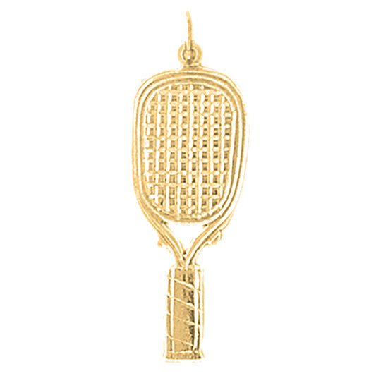 14K or 18K Gold Tennis Visor Pendant