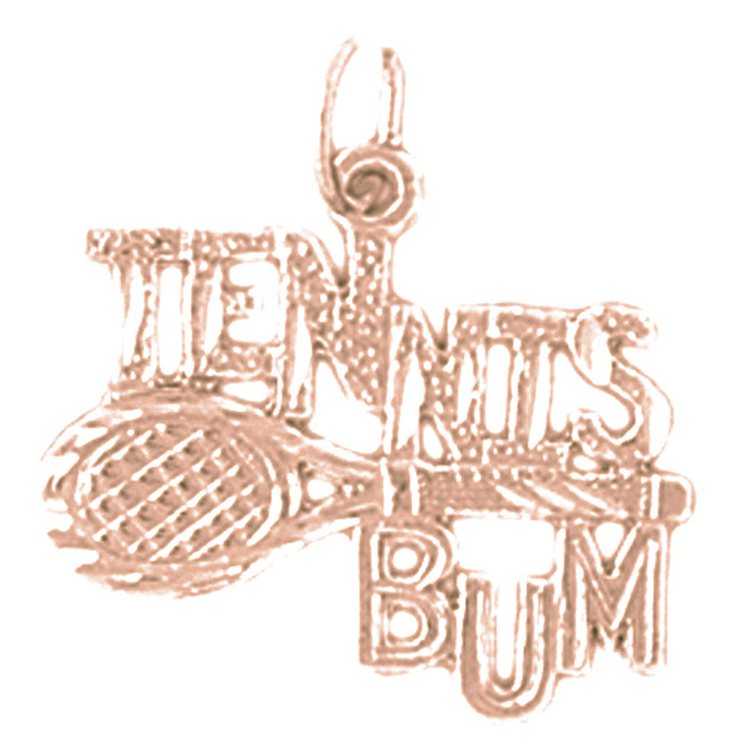 14K or 18K Gold Ping Pong Paddle Pendant