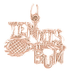 14K or 18K Gold Ping Pong Paddle Pendant