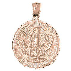 10K, 14K or 18K Gold Hole In One Pendant