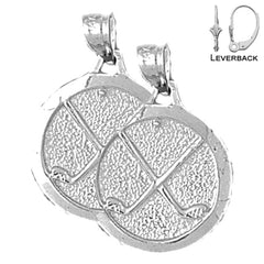 14K or 18K Gold Golf Clubs Earrings