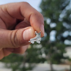 14K or 18K Gold Roller Skates Pendant