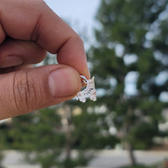 14K or 18K Gold Roller Skates Pendant