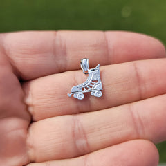 14K or 18K Gold Roller Skates Pendant