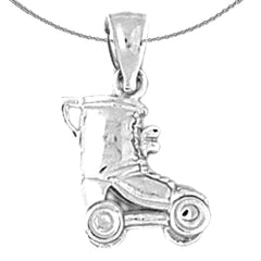 14K or 18K Gold Roller Skates Pendant