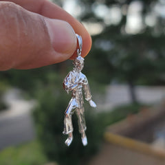 10K, 14K or 18K Gold Martial Arts Karate Pendant