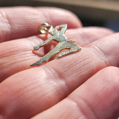 14K or 18K Gold Martial Arts Karate Pendant