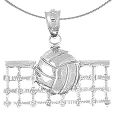 14K or 18K Gold Volleyball Pendant