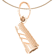 14K or 18K Gold 3D Megaphone Pendant