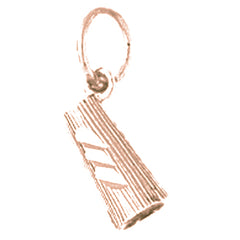 14K or 18K Gold 3D Megaphone Pendant