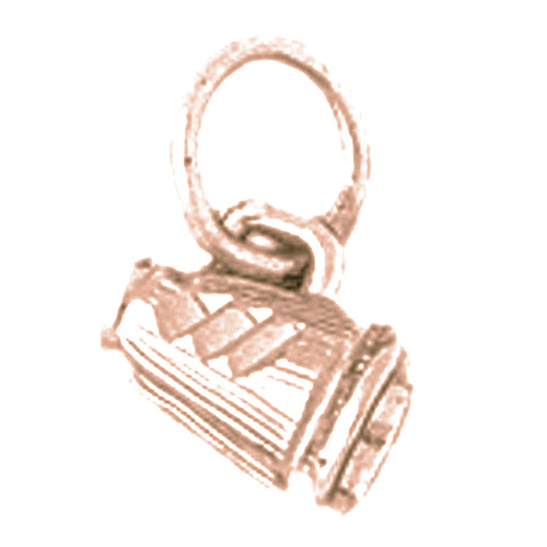 14K or 18K Gold 3D Megaphone Pendant