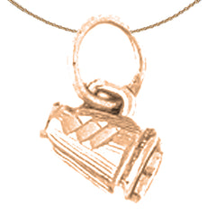 14K or 18K Gold 3D Megaphone Pendant