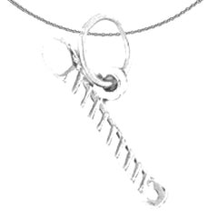 Colgante de animadora de oro de 14 quilates o 18 quilates