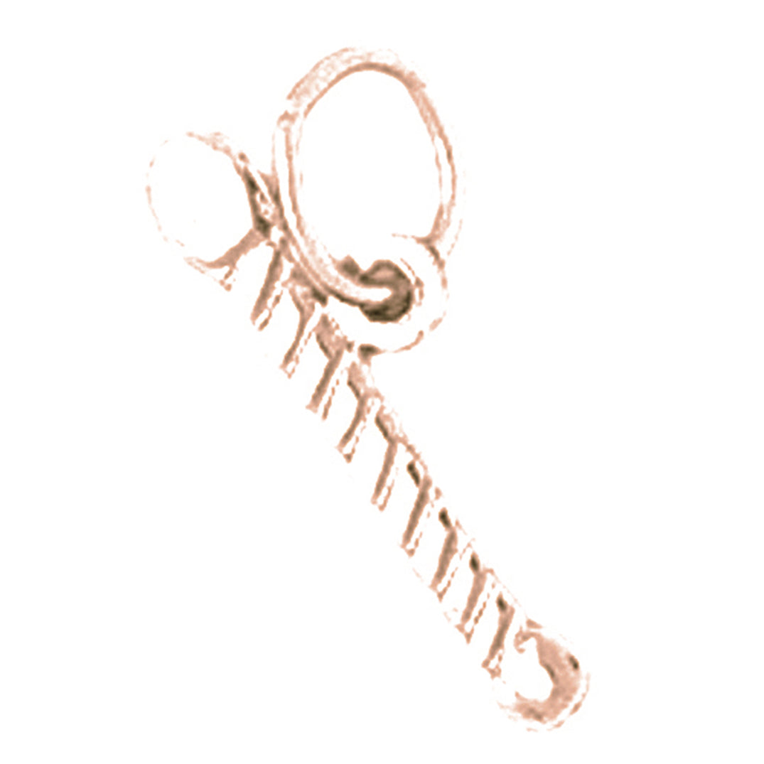 14K or 18K Gold Cheerleader Pendant