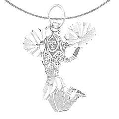 14K or 18K Gold Cheerleader Pendant