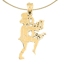 14K or 18K Gold Drill Team Pendant