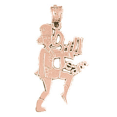 14K or 18K Gold Drill Team Pendant