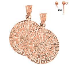 Pendientes de dardos de oro de 14 quilates o 18 quilates