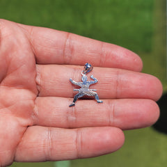 14K or 18K Gold Ninja Pendant