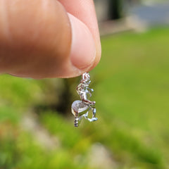 10K, 14K or 18K Gold Angel On Ice Skate Pendant