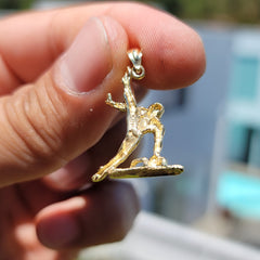 10K, 14K or 18K Gold Gymnast Pendant