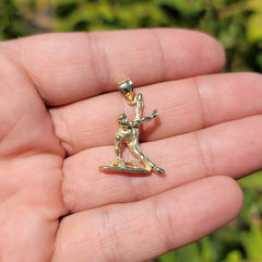 10K, 14K or 18K Gold Gymnast Pendant