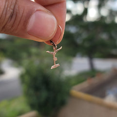 14K or 18K Gold Gymnast Pendant