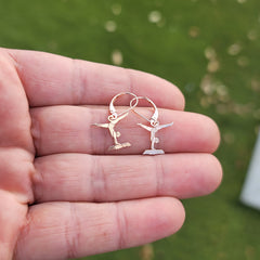 14K or 18K Gold Gymnast Pendant