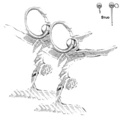 14K or 18K Gold Gymnast Earrings