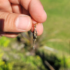 14K or 18K Gold Gymnast Pendant