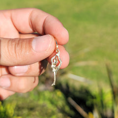 14K or 18K Gold Gymnast Pendant