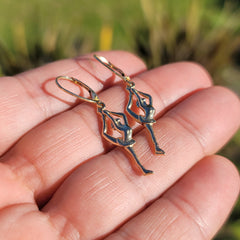 14K or 18K Gold Gymnast Pendant