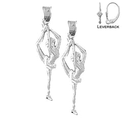 14K or 18K Gold Gymnast Earrings