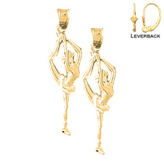 14K or 18K Gold Gymnast Earrings