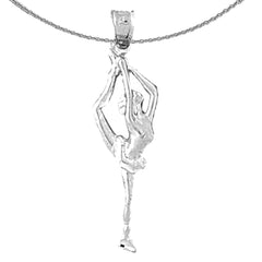 14K or 18K Gold Gymnast Pendant