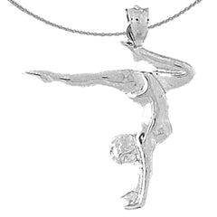 14K or 18K Gold Gymnast Pendant