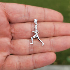 14K oder 18K Gold Läufer Anhänger