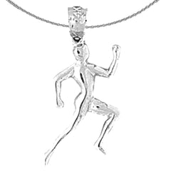 14K oder 18K Gold Läufer Anhänger