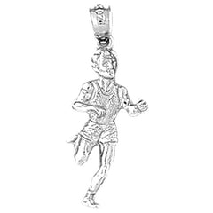 14K or 18K Gold Runner Pendant