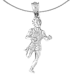 14K oder 18K Gold Läufer Anhänger