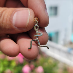 14K oder 18K Gold Läufer Anhänger