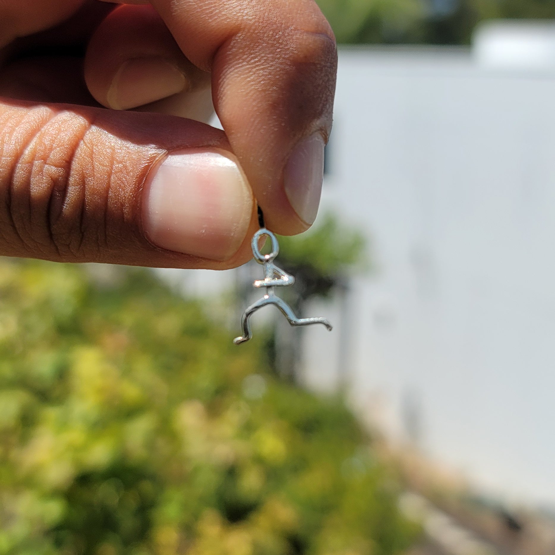 14K or 18K Gold Runner Pendant