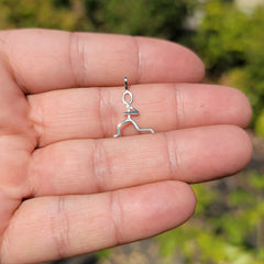 14K oder 18K Gold Läufer Anhänger