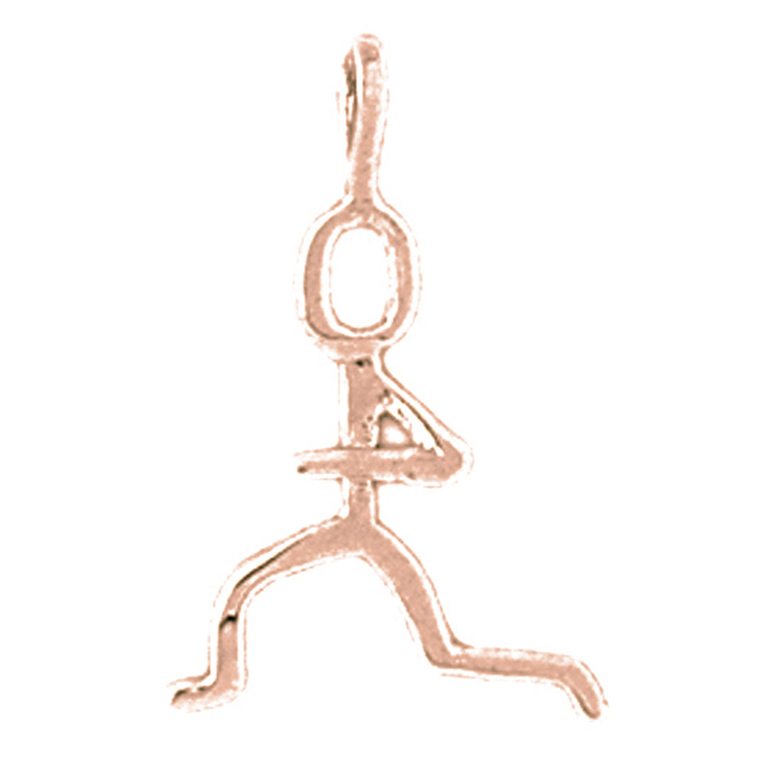 14K or 18K Gold Runner Pendant