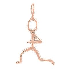 14K or 18K Gold Runner Pendant